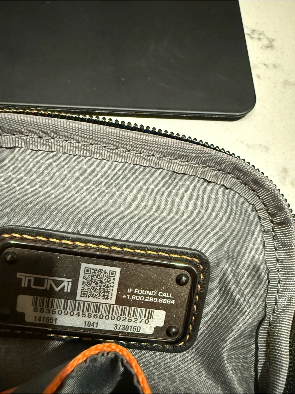 Tumi Gray Men's Compact Crossbody Pouch